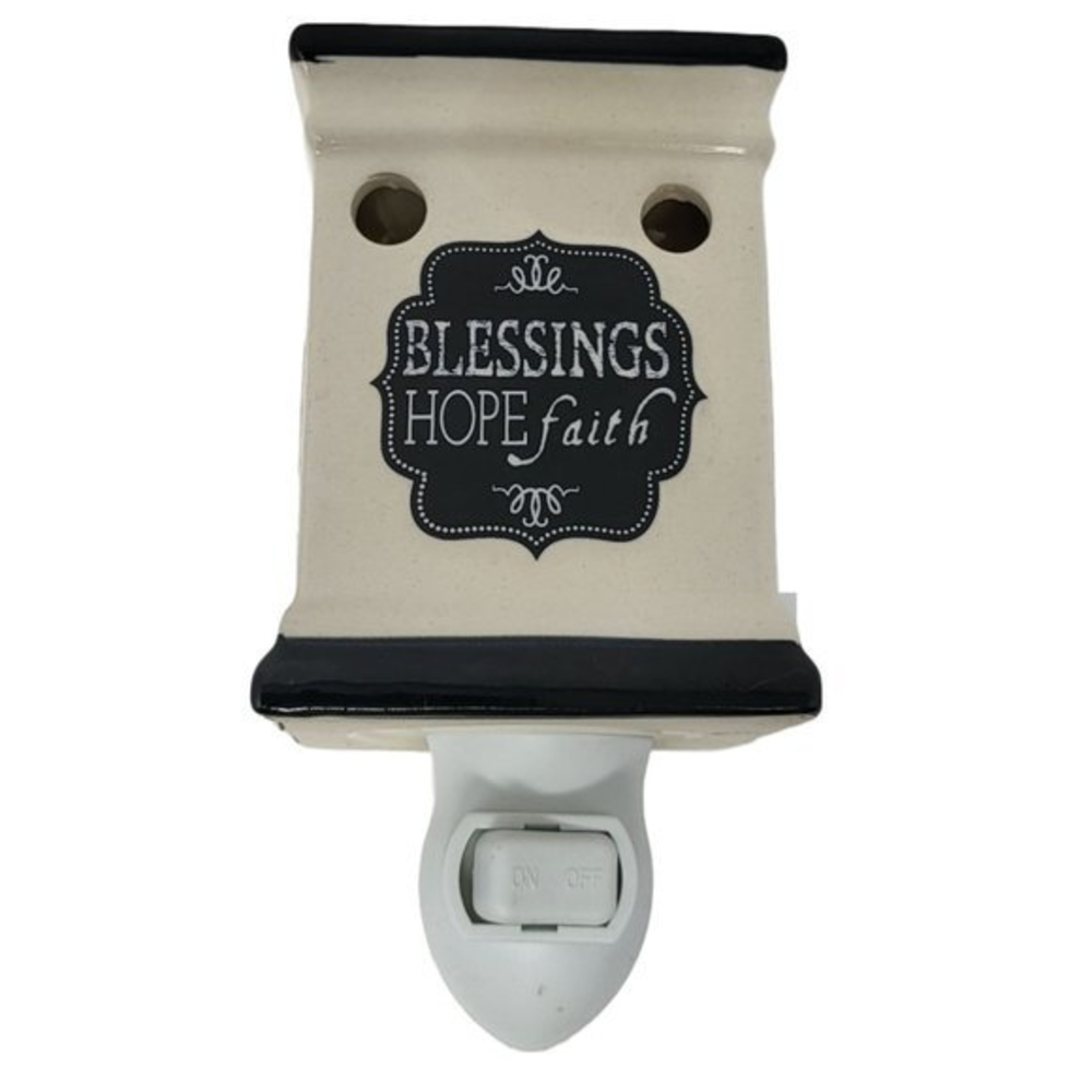 Blessings Hope Faith Electric Plug In Wax Tart Oil Warmer Model‎ Rim 999XC
